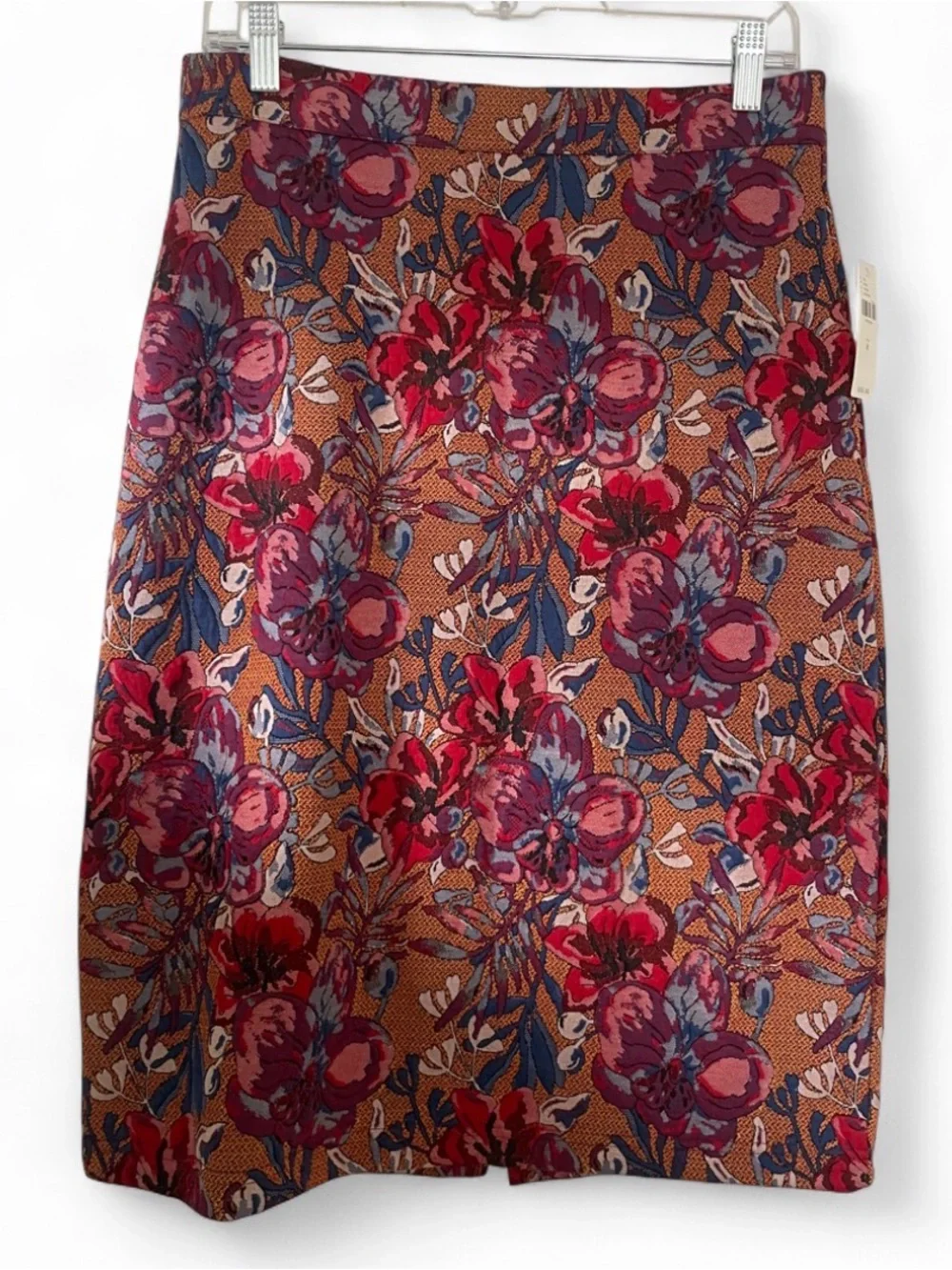 NWT Maeve from Anthropologie Golden Bliss Floral Pencil Skirt Womens Size Medium